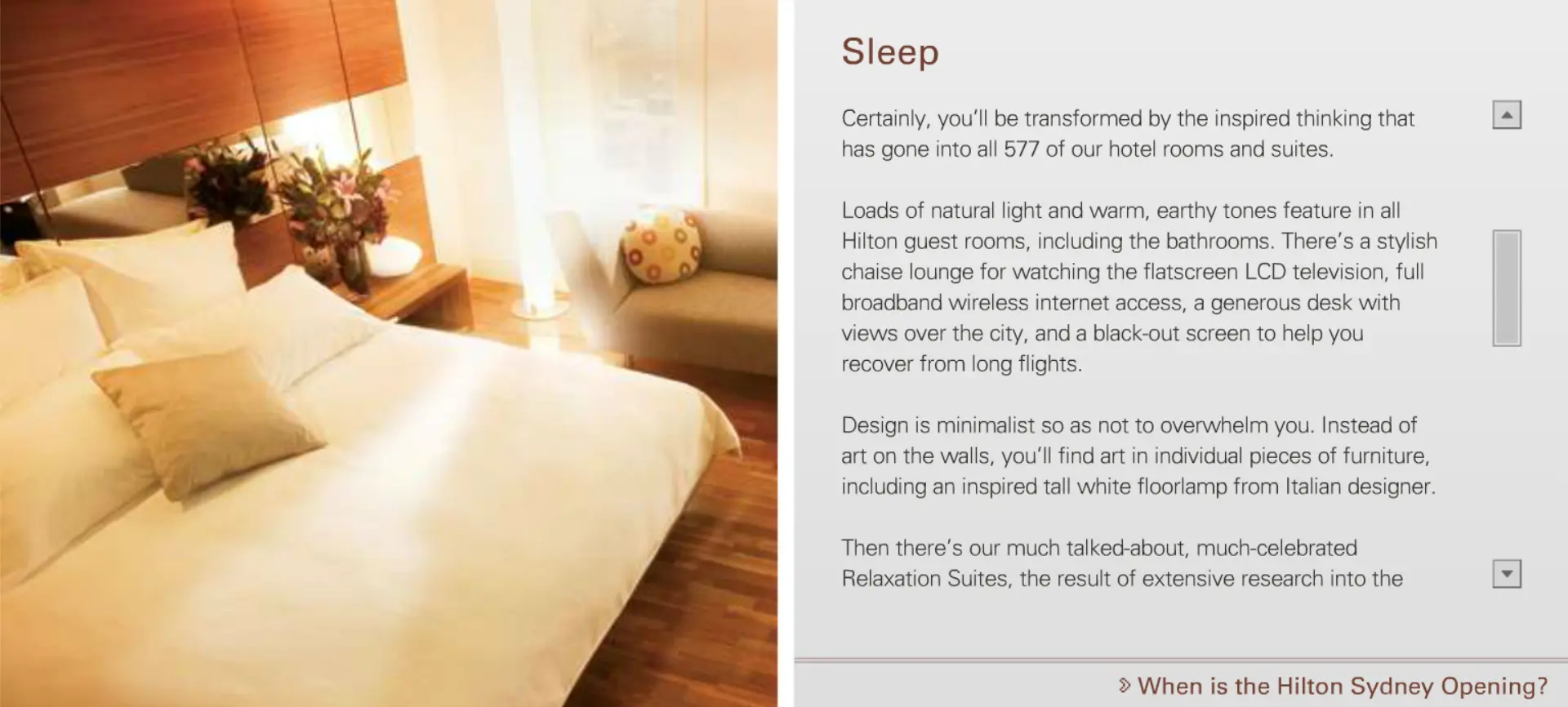 Sydney Hilton Hotel - Sleep