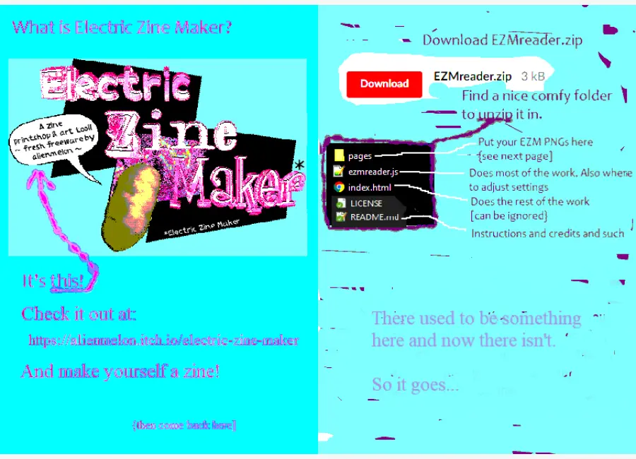 HTML5 Reader for Electric Zine Maker