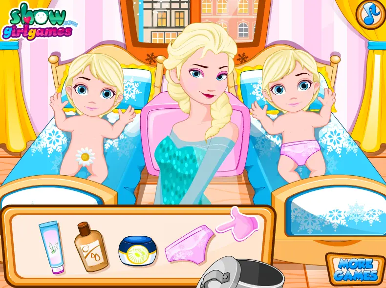 Elsa Nursing Baby Twins