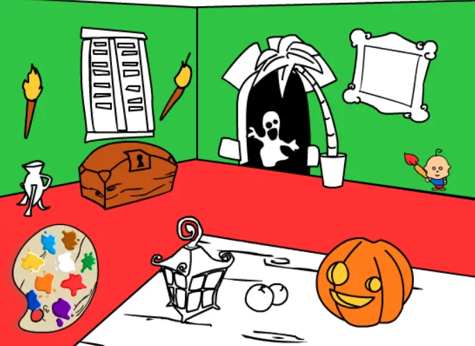 Haunted House Painting