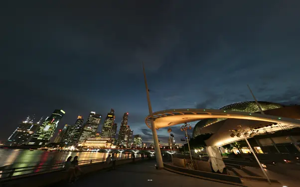 Esplanade At Night (360 Pano)