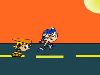 Mighty Loud Lincoln and Lana run cycle