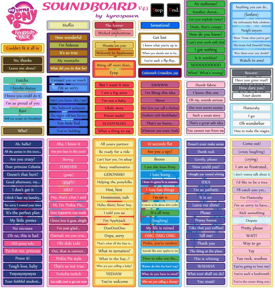 My Little Pony Soundboard V4.3