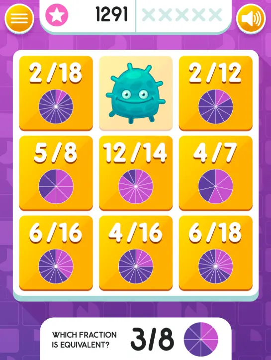 Equivalent Fractions Bingo