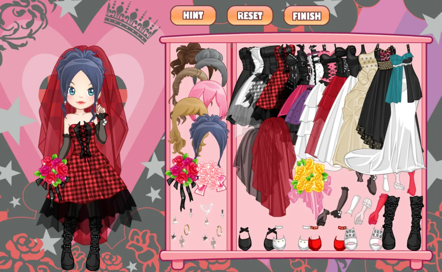Punk Bride Dress Up Game