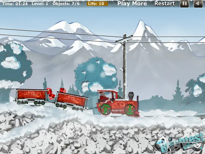Santa Steam Train Delivery