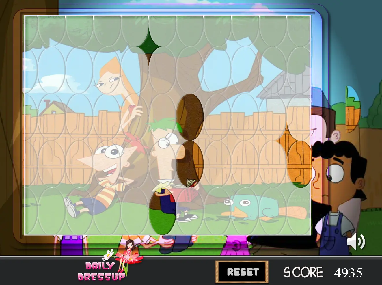 Phineas and Ferb Sort My Tiles
