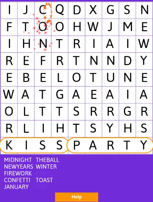 Happy New Year Word Search