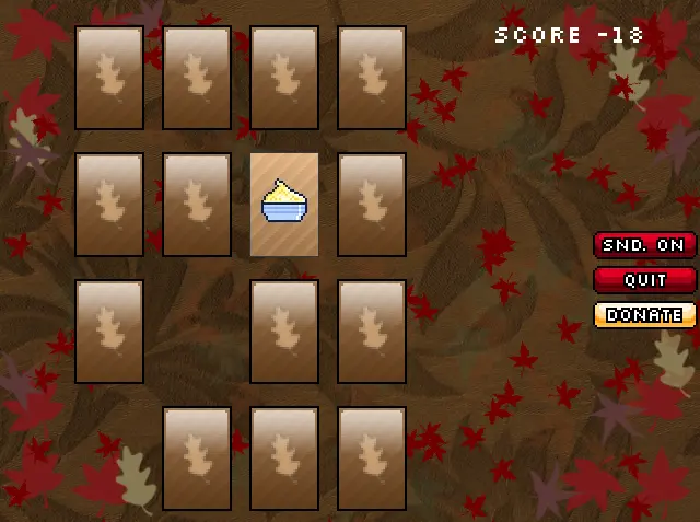 Thanksgiving Memory Game