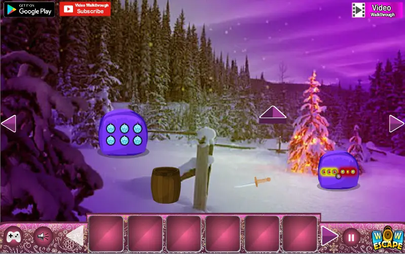 Fantasy Christmas Tree Forest Escape
