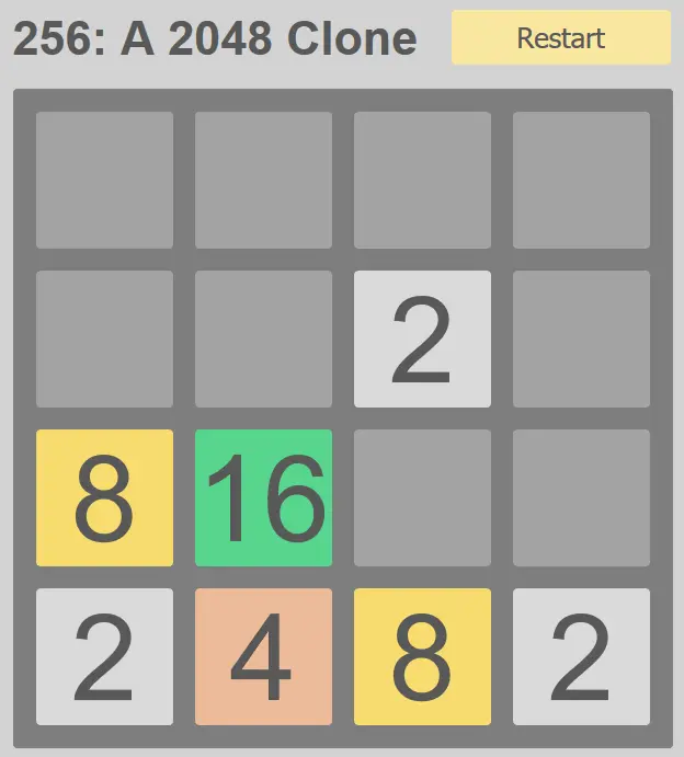 256: A 2048 Clone