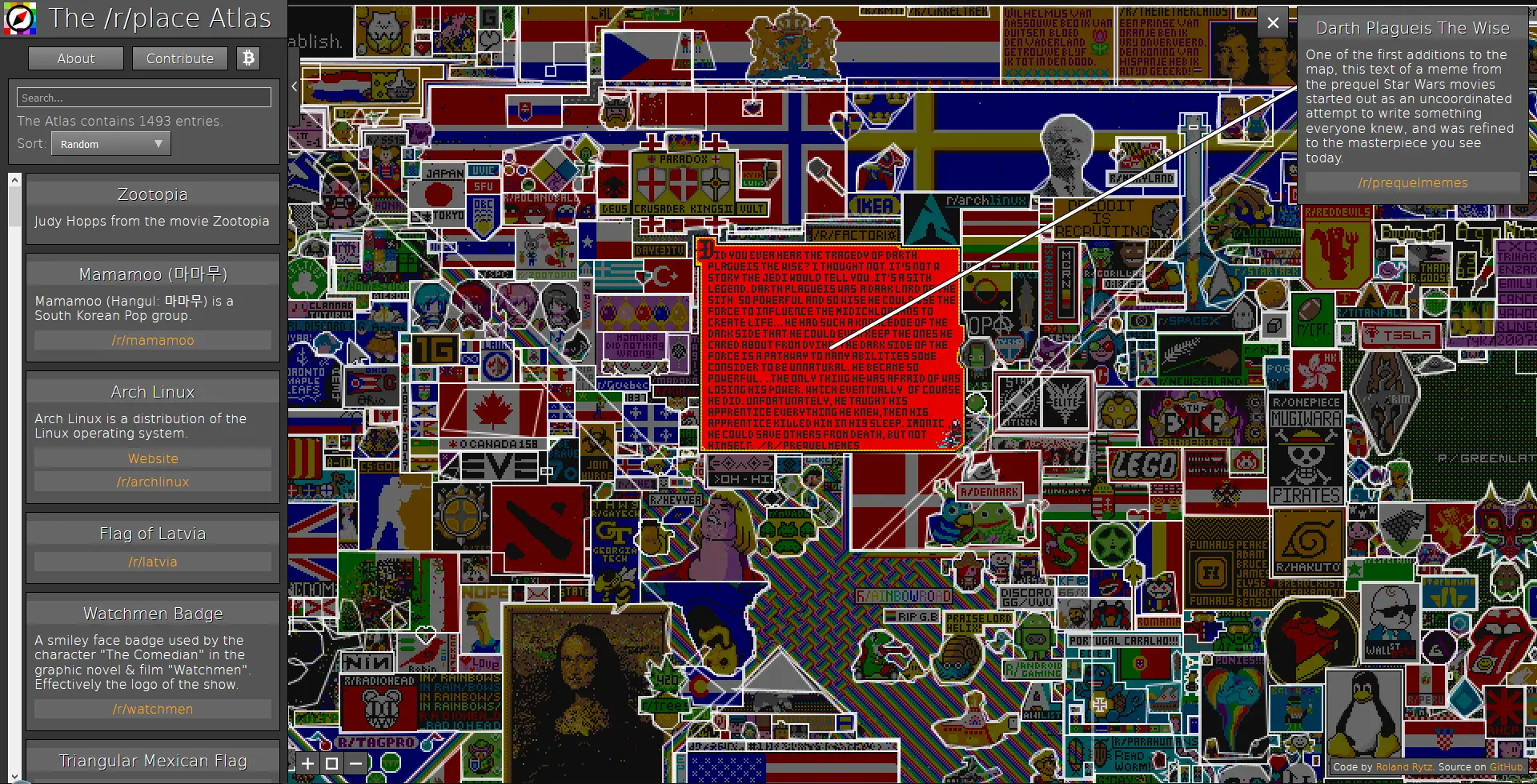 The /r/place Atlas
