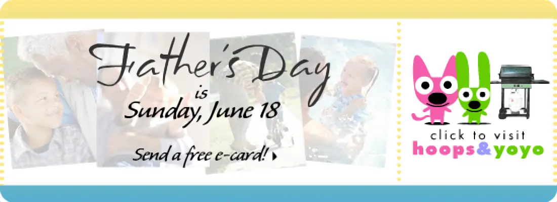 Father's Day is Sunday, June 18