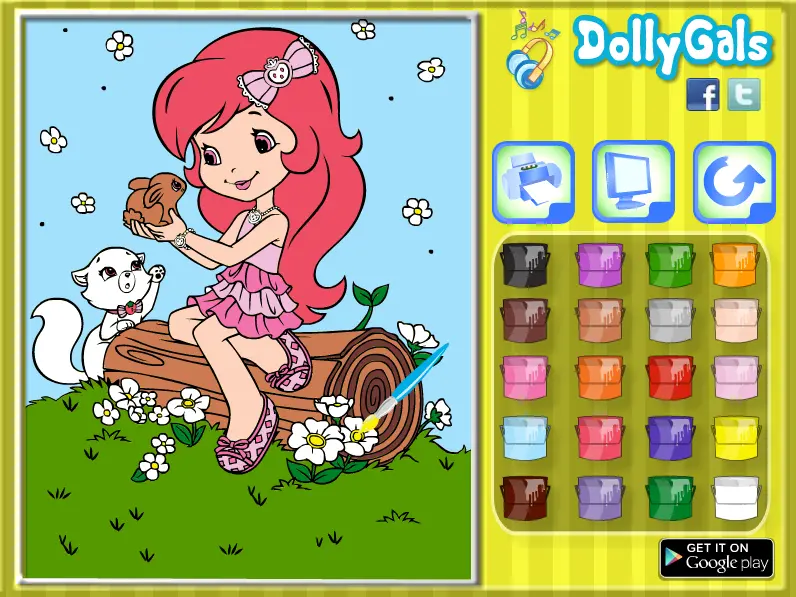 Strawberry Shortcake Online Coloring