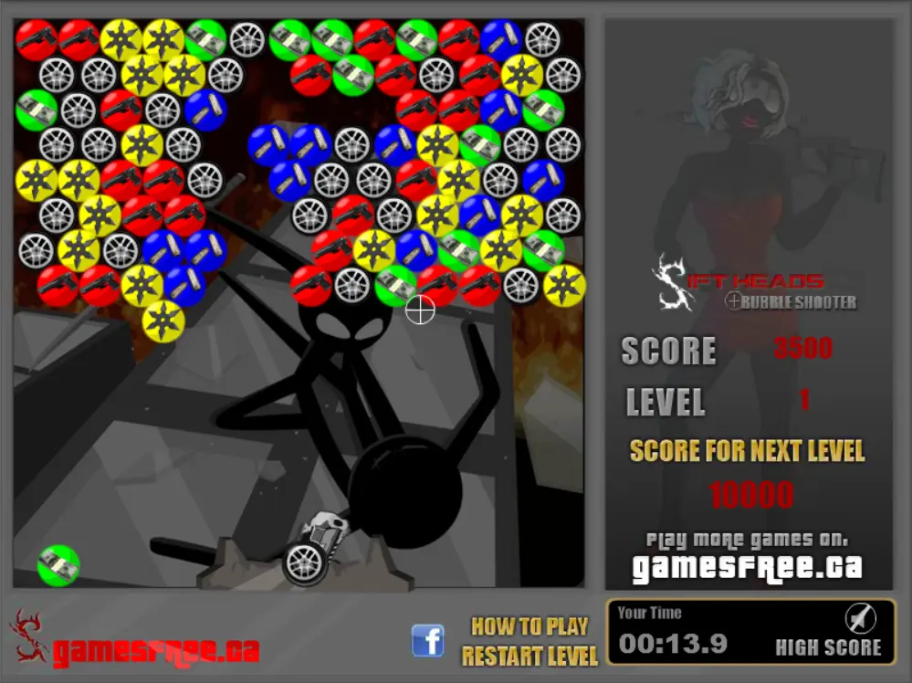 Sift Heads Bubble Shooter