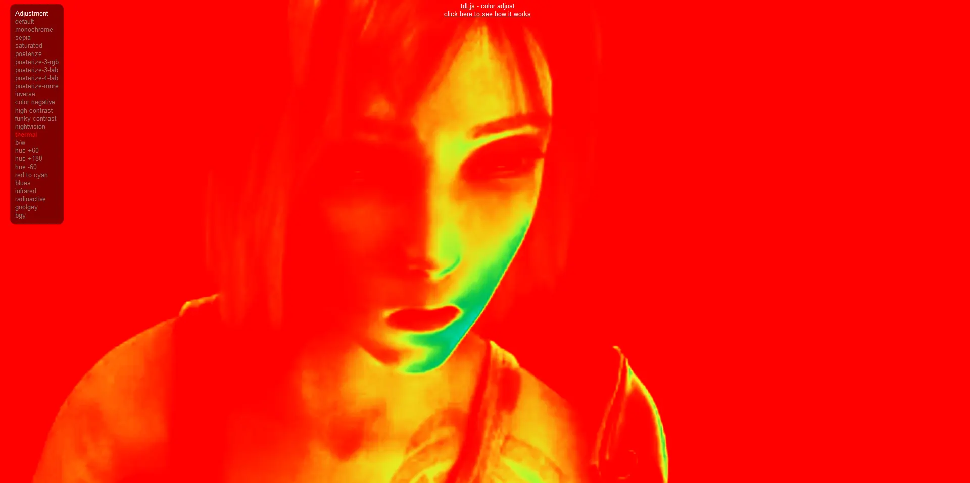 WebGL Color Adjust
