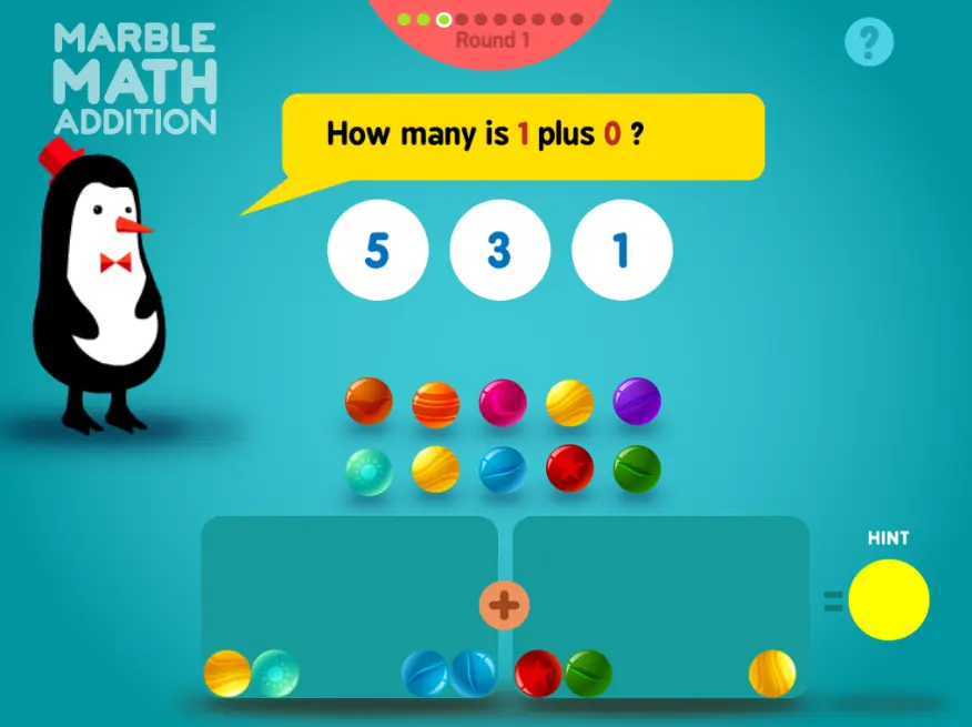 Marble Math Addition
