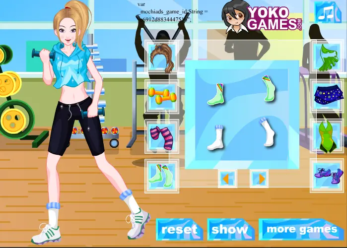 Training girl 