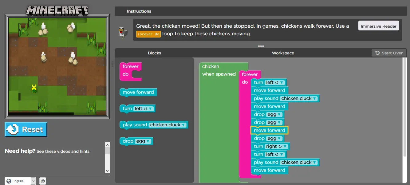Minecraft Hour of Code: Minecraft Designer