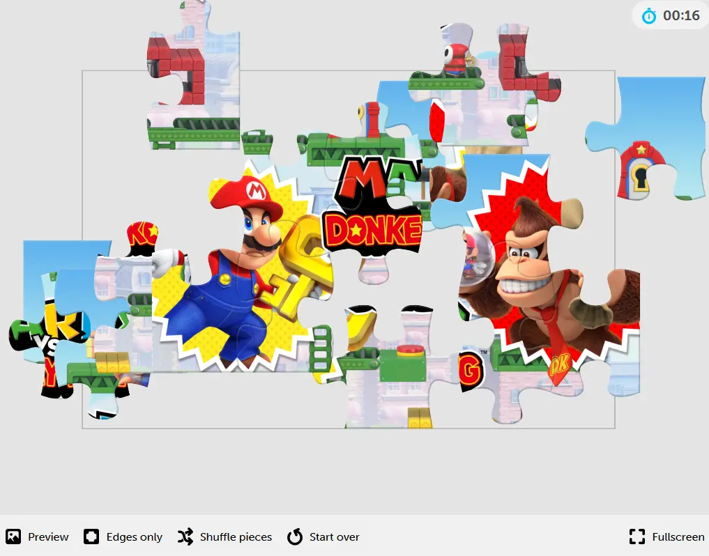 Mario vs. Donkey Kong Jigsaw Puzzle
