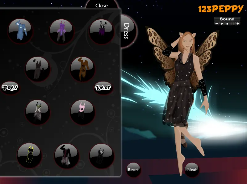 Night Fairy Dress Up Game
