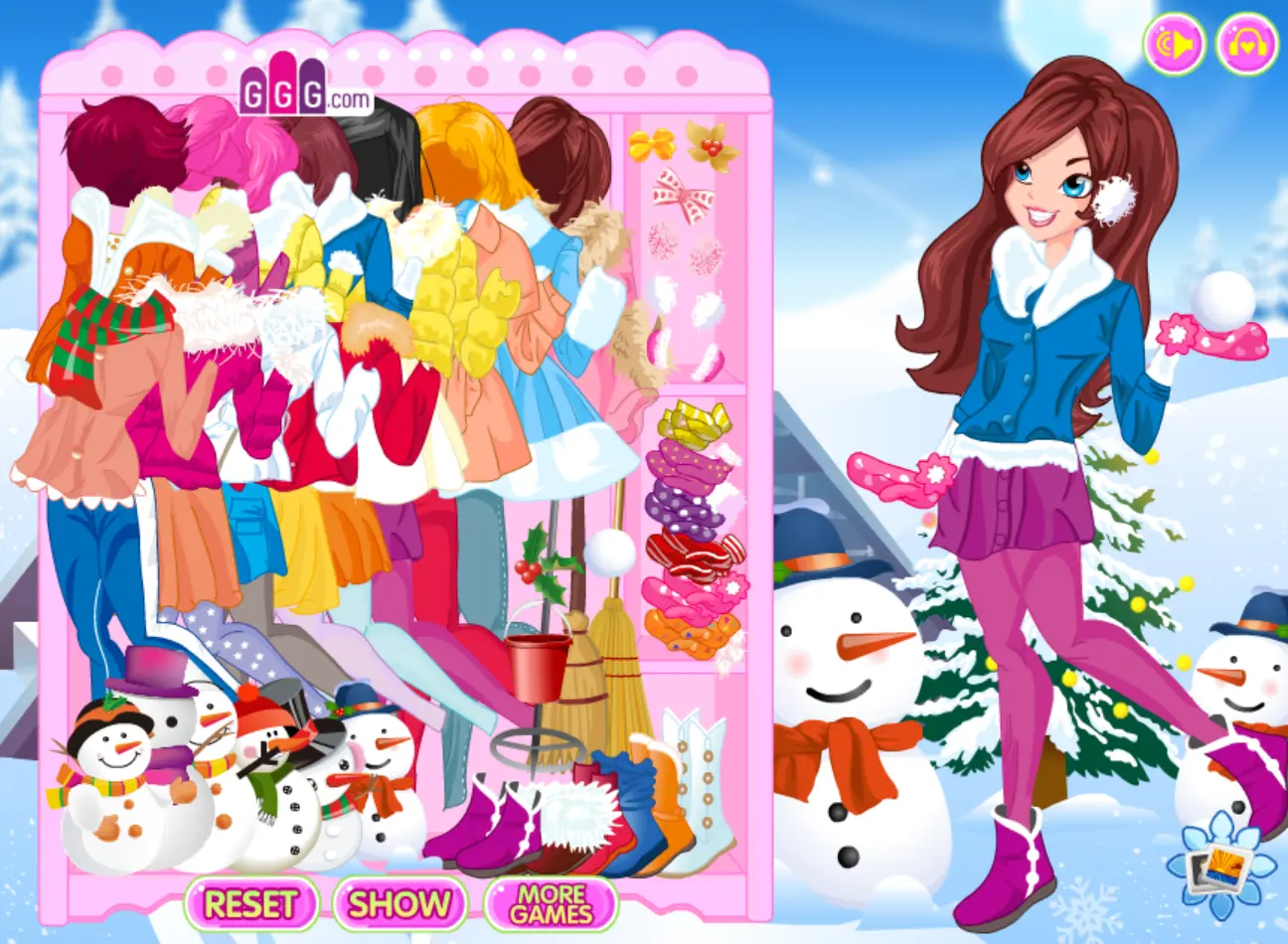 Playing in the Snow Dress Up