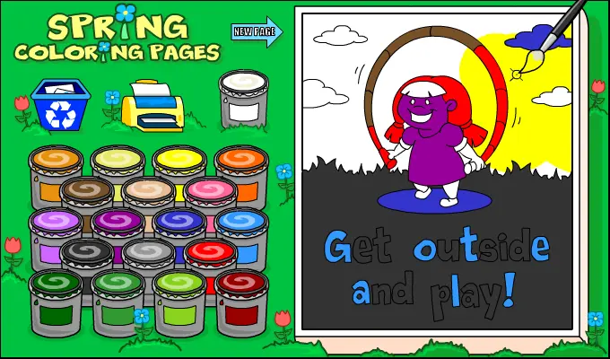 Spring Coloring Pages