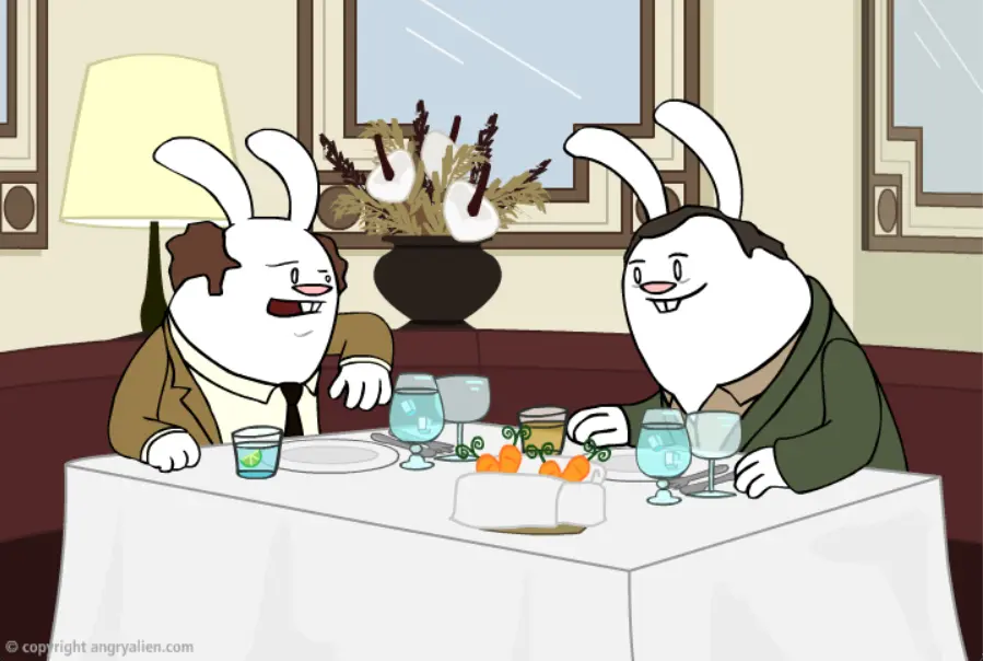 My Dinner with Andre in 30 Seconds (and Re-Enacted by Bunnies)