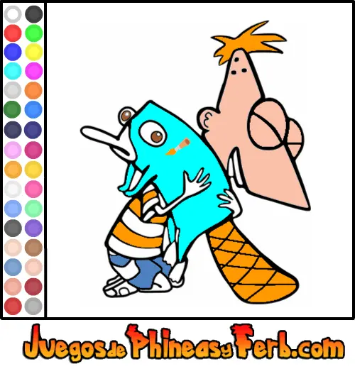 Phineas and Perry Coloring