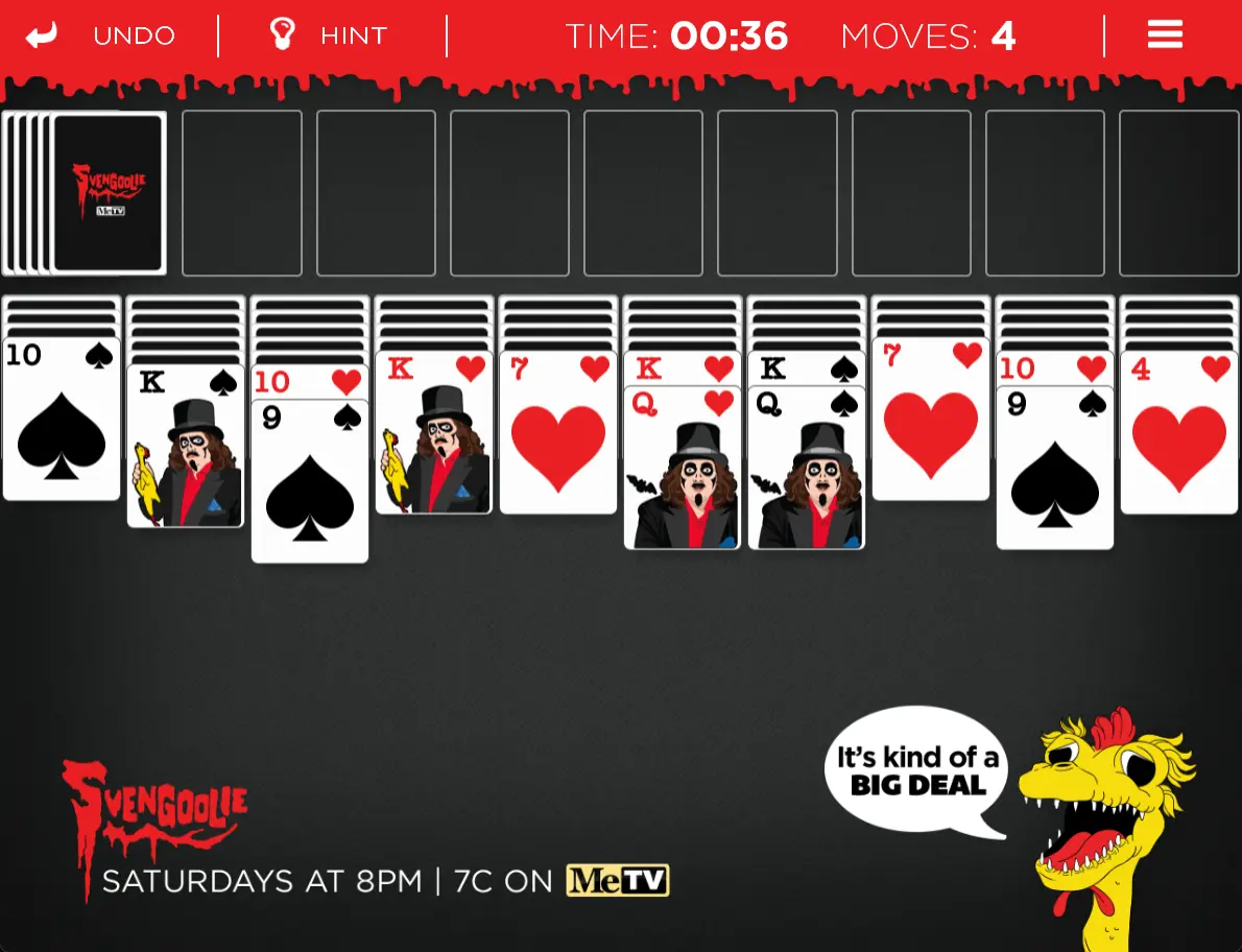 Svengoolie Spider Solitaire