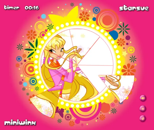 Winx Winter Style: Round Puzzle