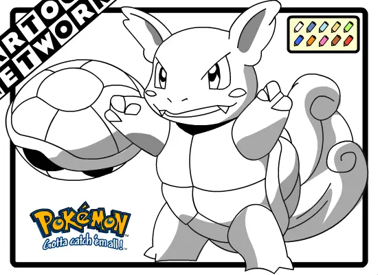 Cartoon Network Coloring: Wartortle