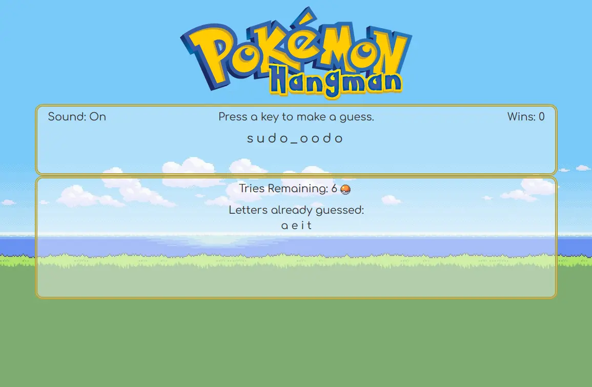 Pokémon Hangman