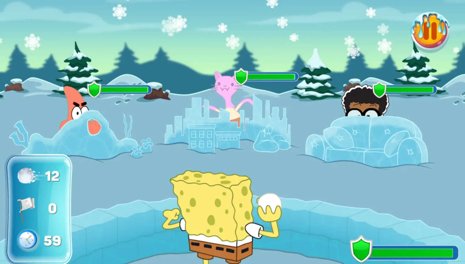 Nickelodeon Winter Games: Super Snowball