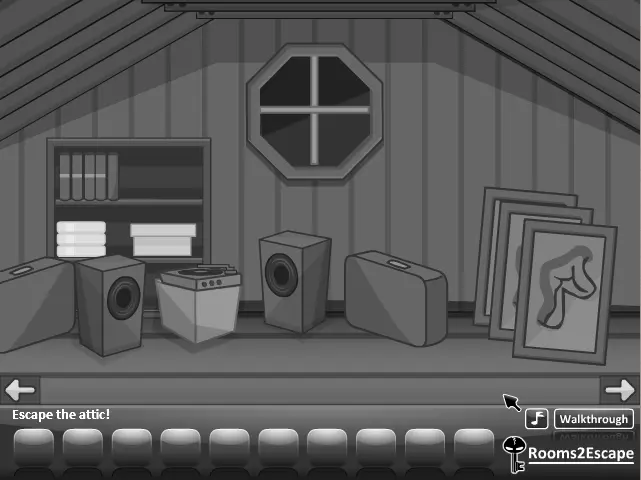 Grayscale Escape: The Attic