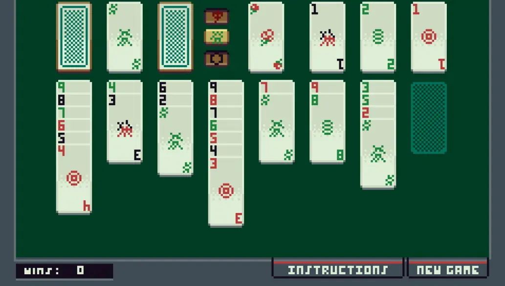 Shenzhen I/O Solitaire in TIC-80