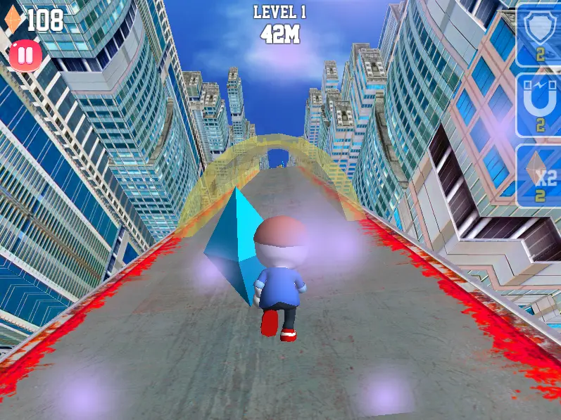 Crazy Runner in City