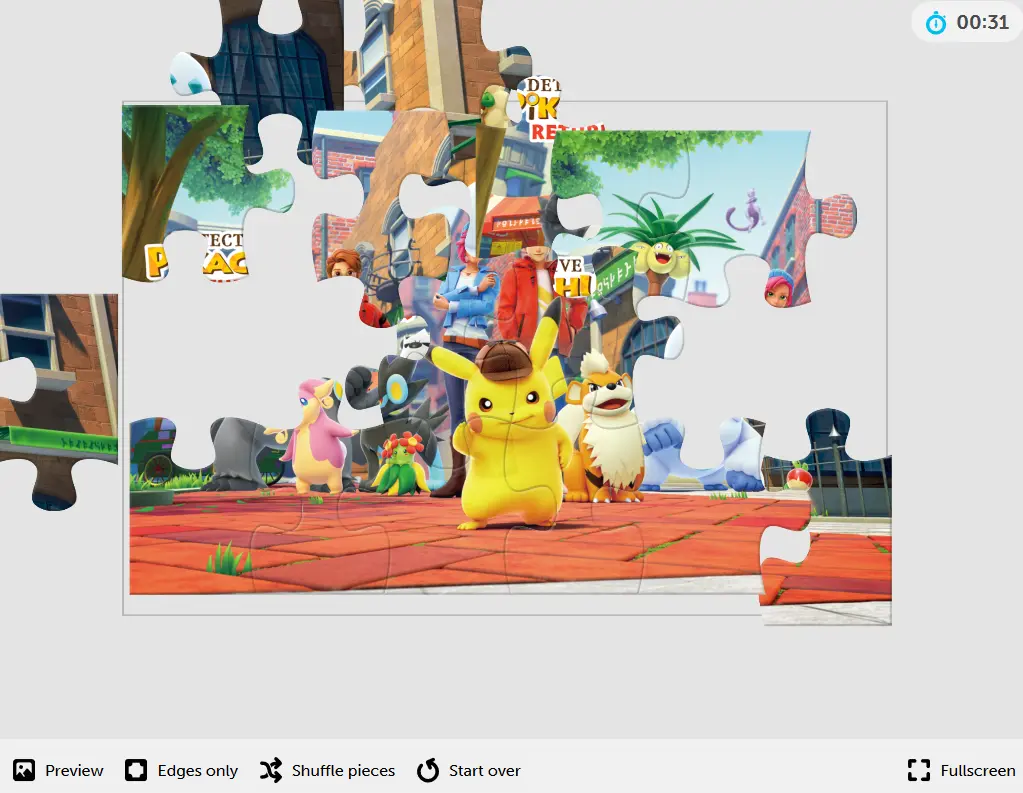 Detective Pikachu Returns Jigsaw Puzzle
