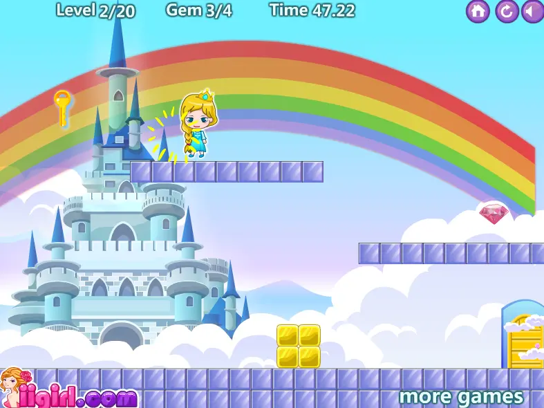 Elsa Rainbow Island Square