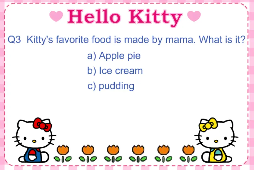 Hello Kitty's 30th Anniversary Super Quiz