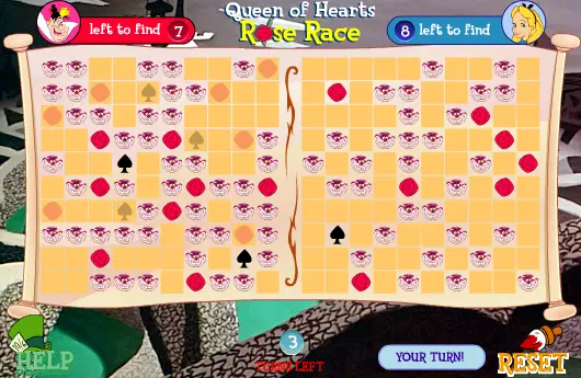Alice in Wonderland: The Queen of Hearts Rose Race
