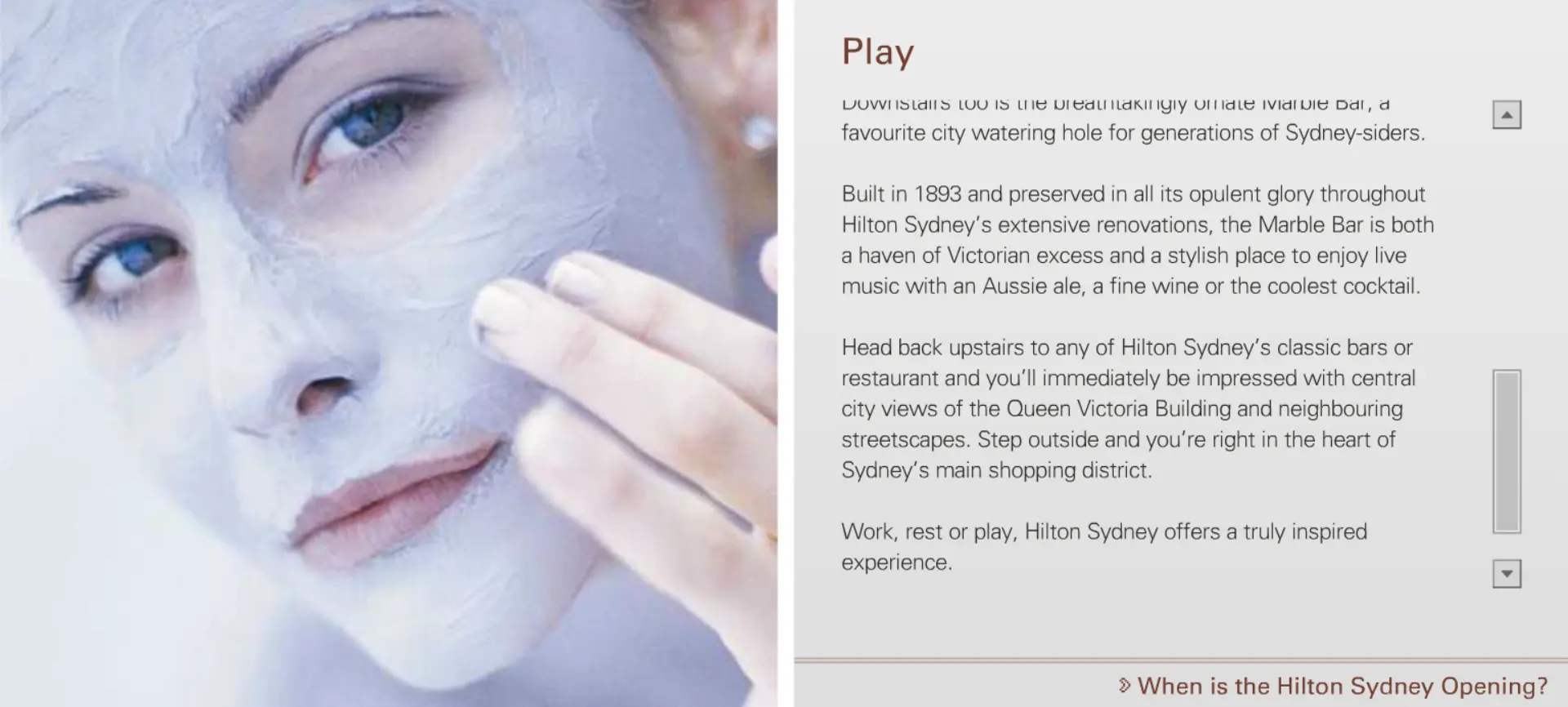 Sydney Hilton Hotel - Play