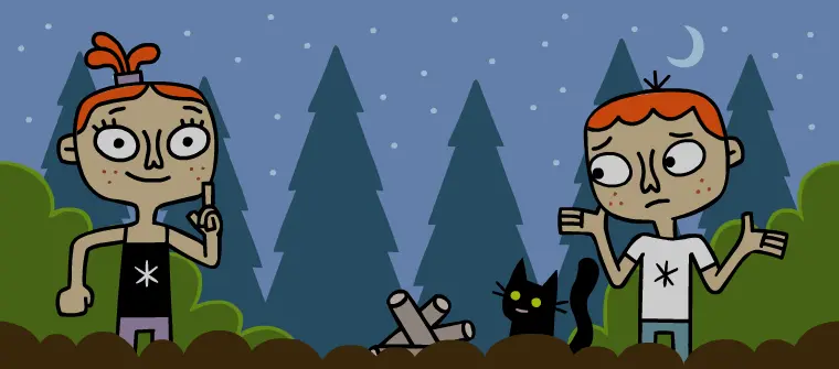 Zimmer Twins Front Page Camping Animation
