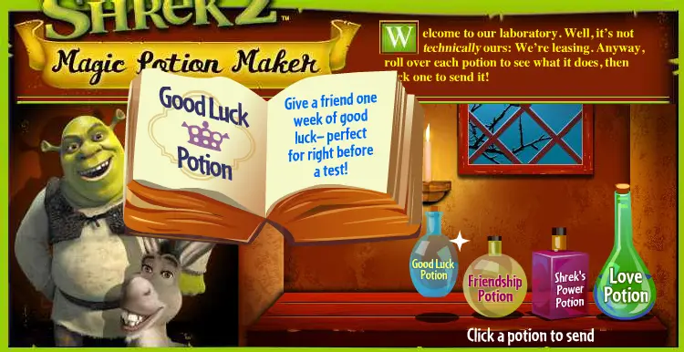 Shrek 2 Magic Potion Maker