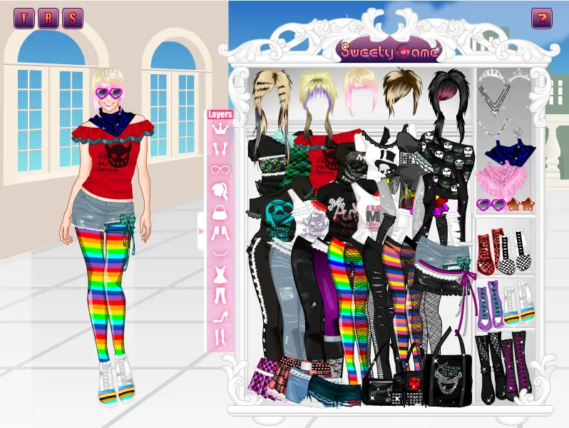 Emo Princess Dress Up Game