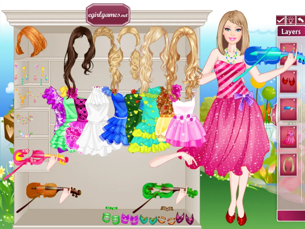 Barbie Violin Player Dress Up