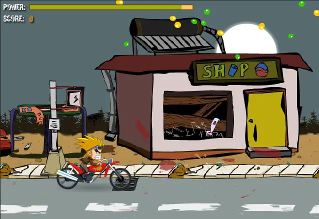 Crazy stunt motorcycle