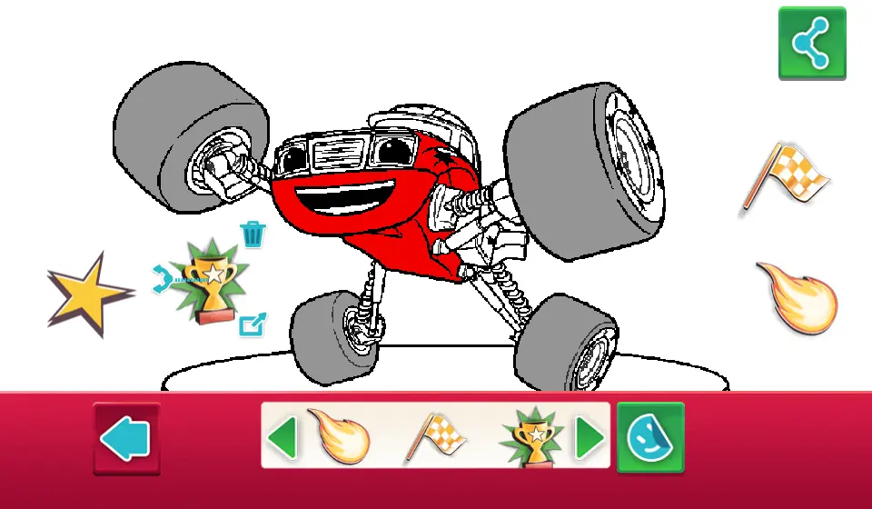 Blaze And The Monster Machines Coloring Book