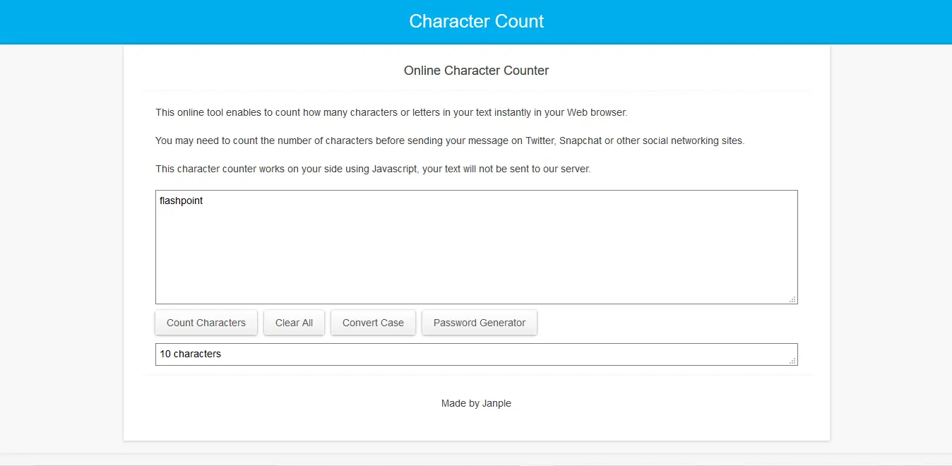 Character Count
