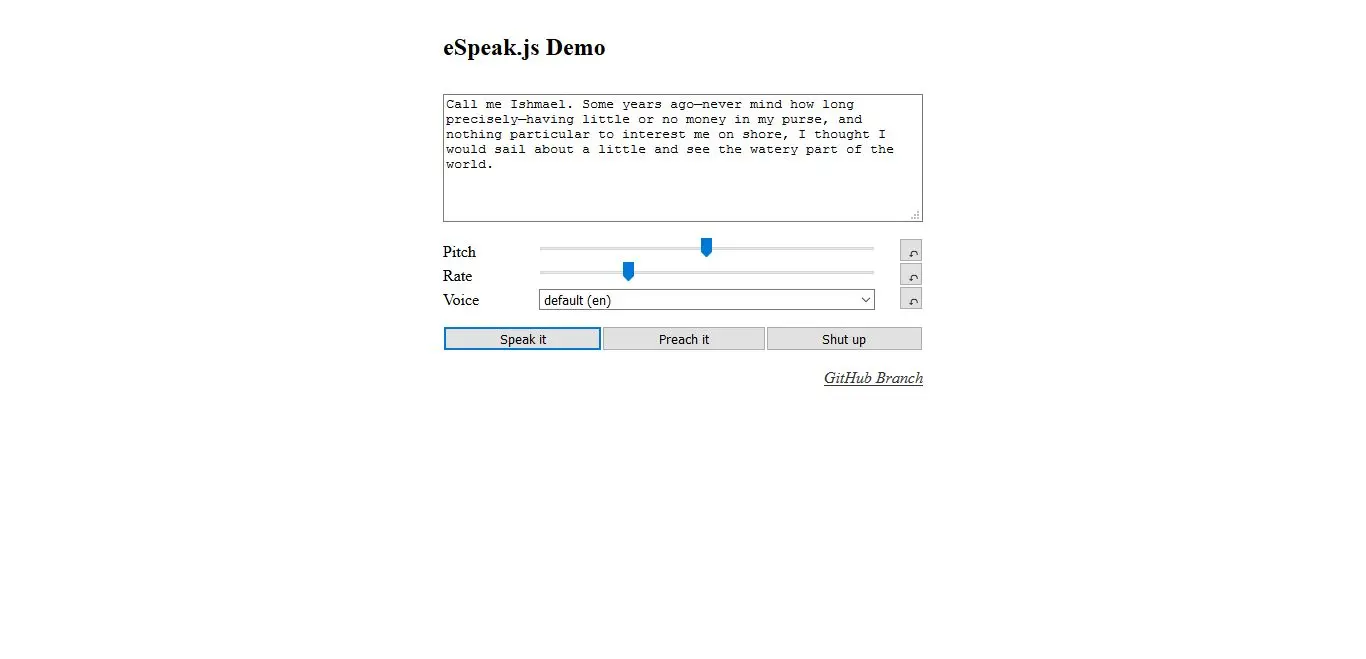 eSpeak.js Demo